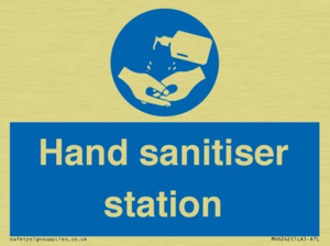 Hand sanitiser station
